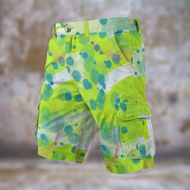 Preview: Cargohose mit Tasci- Hose, lang oder kurz, bunt, 100% Polyester, Grösse S-5XL, fester Stoff, Normale Passform, Pferd, Rennpferde